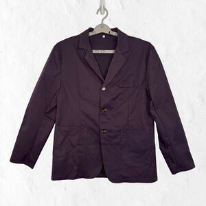 Unbranded Chore Jacket Mens Size M Deep Purple New Lightweight Workwear Stech